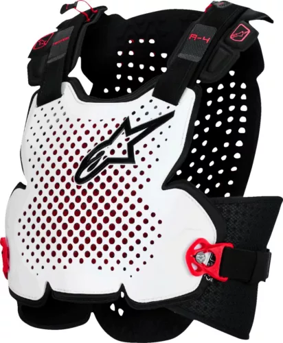 Protectie Piept Alpinestars A-4 Plasma Roost Guard negru/rosu/alb