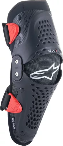 Genunchiere copii Alpinestars SX-1 negru/rosu