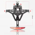 Suport număr Highsider Akron-RS Pro cu lampă număr pentru Ducati Panigale V4/V2, Streetfighter V4