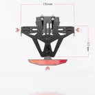 Suport număr Highsider Akron-RS fără lampă număr pentru Kawasaki ZX-10R 2016-2020