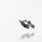 Suport număr Highsider Akron-RS Pro cu lampă număr pentru Kawasaki Z650 RS 2022-