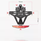 Suport număr Highsider Akron-RS Pro cu lampă număr pentru Yamaha XSR 125 2021-