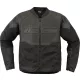 Geacă Icon Overlord3 Leather negru