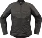 Geacă dama Icon Overlord3 Leather negru