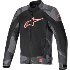 Geacă Alpinestars T-SPX Superair gri/rosu fluo