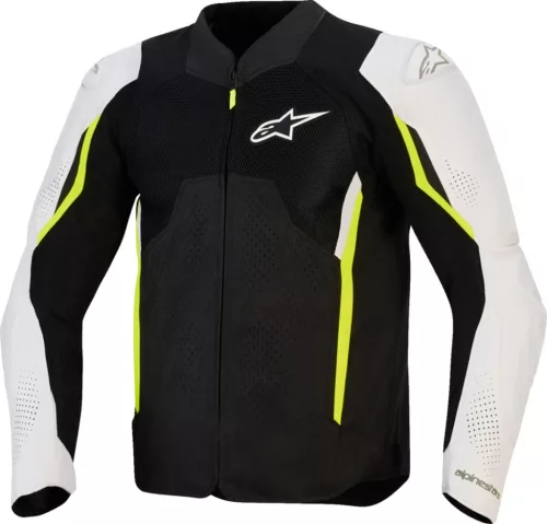 Geaca Alpinestars AST v3 Air negru/argintiu/galben fluo