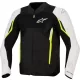 Geaca Alpinestars AST v3 Air negru/argintiu/galben fluo