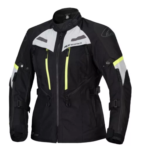 Geacă dama Alpinestars Stella Bogota Pro Drystar negru/gri/galben fluo