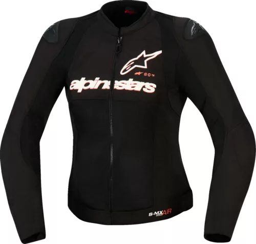 Geacă dama Alpinestars Stella SMX Air negru/alb/rosu fluo