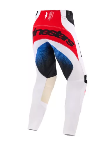 Pantaloni Cross Alpinestars Techstar Knif negru/alb/rosu