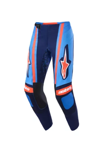 Pantaloni Cross Alpinestars Techstar Nomur bleumarin/portocaliu/albastru