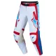 Pantaloni Cross Alpinestars Racer Hunt alb/rosu/albastru