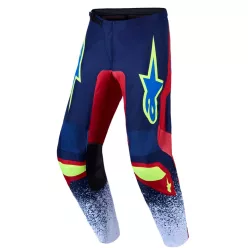   Pantaloni Cross Alpinestars Fluid Drag albastru/bleumarin/rosu/alb