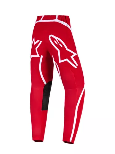 Pantaloni Cross copii Alpinestars Fluid Apex rosu/alb