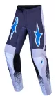Pantaloni Cross copii Alpinestars Fluid Drag gri/lila/albastru
