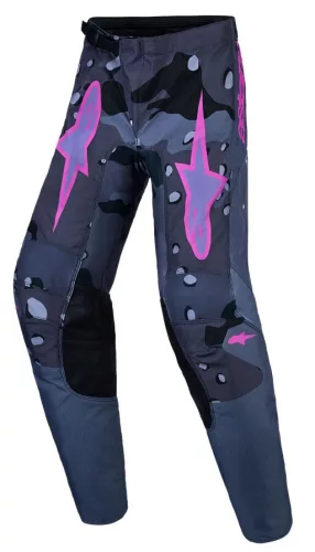 Pantaloni Cross copii Alpinestars Fluid Lone gri/camuflaj/mov