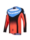 Tricou Cross Alpinestars Techstar Knif portocaliu/negru/albastru