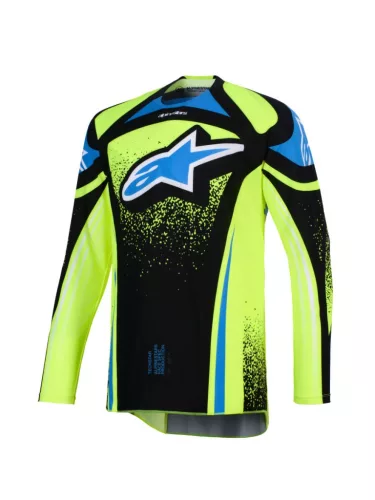 Tricou Cross Alpinestars Techstar Nomur bleumarin/galben