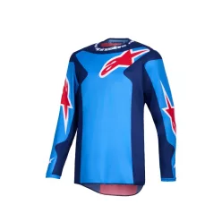 Tricou Cross Alpinestars Fluid Grid albastru/rosu