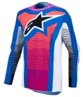 Tricou Cross Alpinestars Techstar Maven roz/albastru/alb