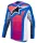 Tricou Cross Alpinestars Techstar Maven roz/albastru/alb