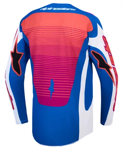 Tricou Cross Alpinestars Techstar Maven roz/albastru/alb