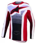 Tricou Cross Alpinestars Techstar Maven alb/negru/roșu