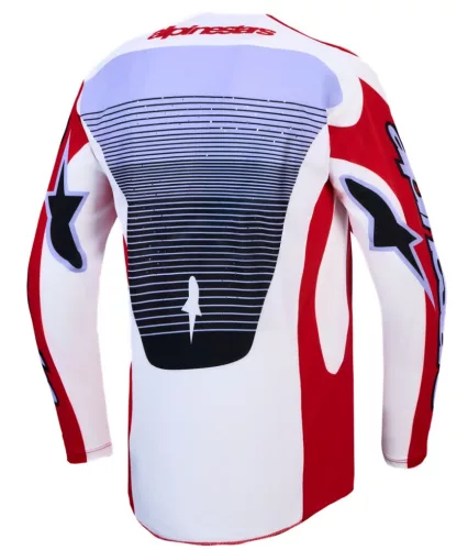 Tricou Cross Alpinestars Techstar Maven alb/negru/roșu
