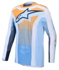 Tricou Cross Alpinestars Techstar Maven alb/albastru deschis/galben