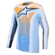 Tricou Cross Alpinestars Techstar Maven alb/albastru deschis/galben