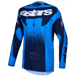 Tricou Cross Alpinestars Techstar Swan albastru/alb