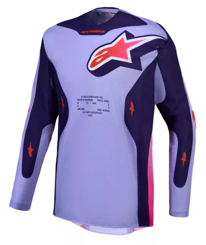 Tricou Cross Alpinestars Racer Air Hunt mov/lila/roz