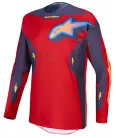 Tricou Cross Alpinestars Racer Hunt roșu/gri închis/portocaliu