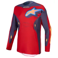  Tricou Cross Alpinestars Racer Hunt roșu/gri închis/portocaliu