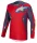 Tricou Cross Alpinestars Racer Hunt roșu/gri închis/portocaliu