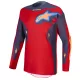 Tricou Cross Alpinestars Racer Hunt roșu/gri închis/portocaliu