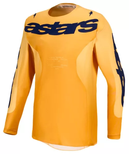 Tricou Cross Alpinestars Racer Amber galben/auriu/bleumarin