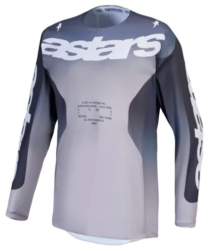 Tricou Cross Alpinestars Racer Amber gri/negru/alb