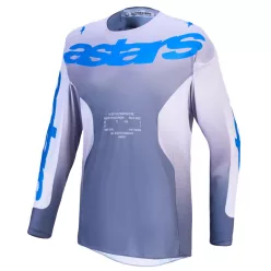 Tricou Cross Alpinestars Racer Amber gri/albastru/alb