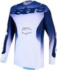 Tricou Cross Alpinestars Racer Air Amber alb/albastru/bleumarin