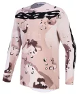 Tricou Cross Alpinestars Racer Lone alb/negru/maro