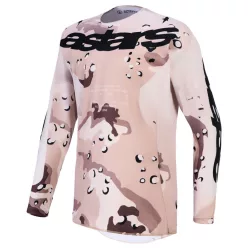 Tricou Cross Alpinestars Racer Lone alb/negru/maro