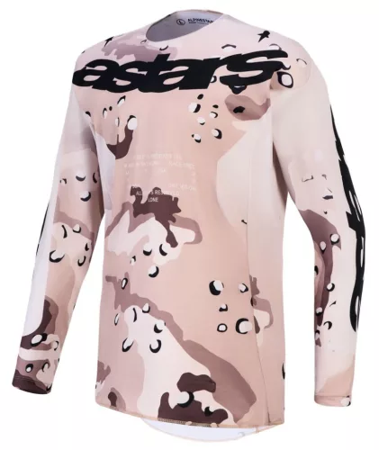 Tricou Cross Alpinestars Racer Lone alb/negru/maro