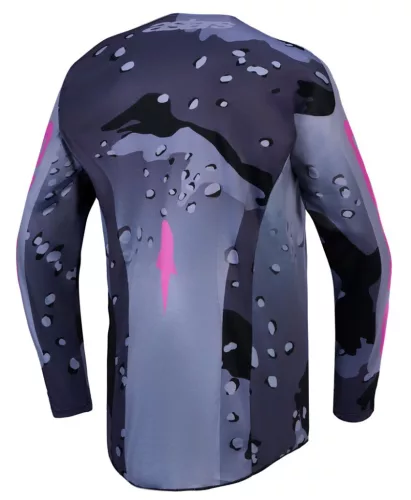 Tricou Cross Alpinestars Racer Lone mov/negru/camuflaj