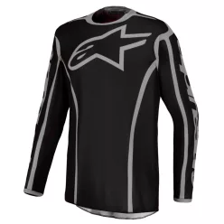 Tricou Cross Alpinestars Fluid Apex v2 negru/argintiu