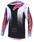 Tricou Cross Alpinestars Fluid Drag negru/albastru deschis/roșu