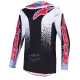 Tricou Cross Alpinestars Fluid Drag negru/albastru deschis/roșu