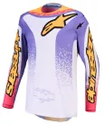Tricou Cross Alpinestars Fluid Drag alb/coral/auriu