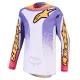 Tricou Cross Alpinestars Fluid Drag alb/coral/auriu