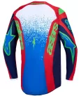 Tricou Cross Alpinestars Fluid Drag albastru/verde/bleumarin